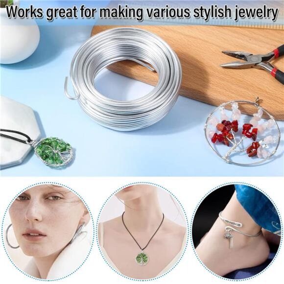 3mm Craft Wire for Sculpting, 52 Ft Aluminum Wire Bendable Thick Metal Wire - Picture 6 of 8